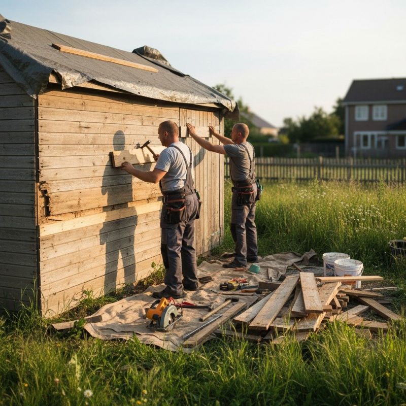 Local Shed Construction pros at work